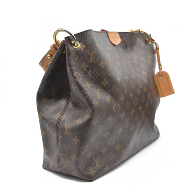 $2160 Louis Vuitton  Monogram Graceful MM Pivoine TX4128