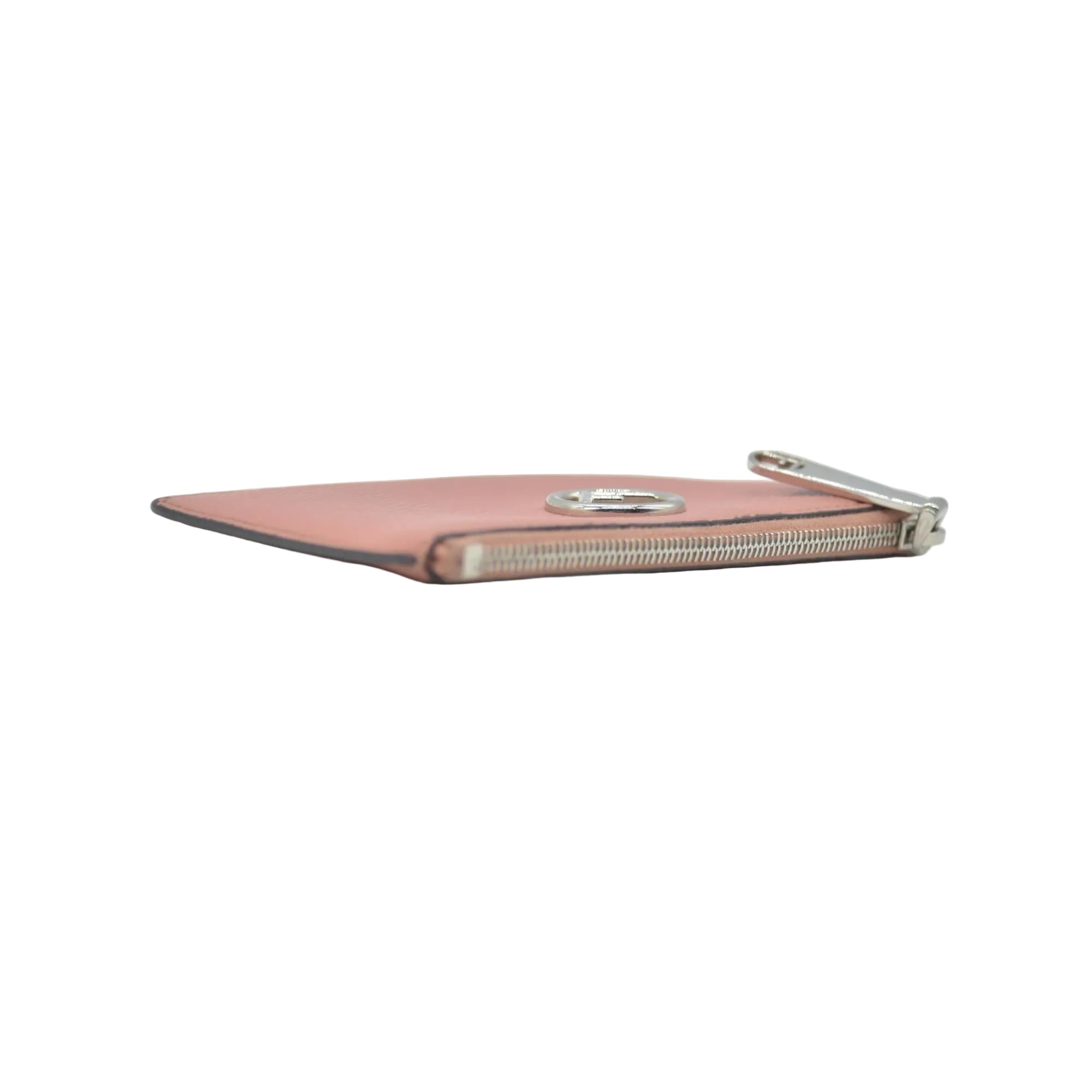 FENDI F is Fendi Leather Coin Card Holder Pink