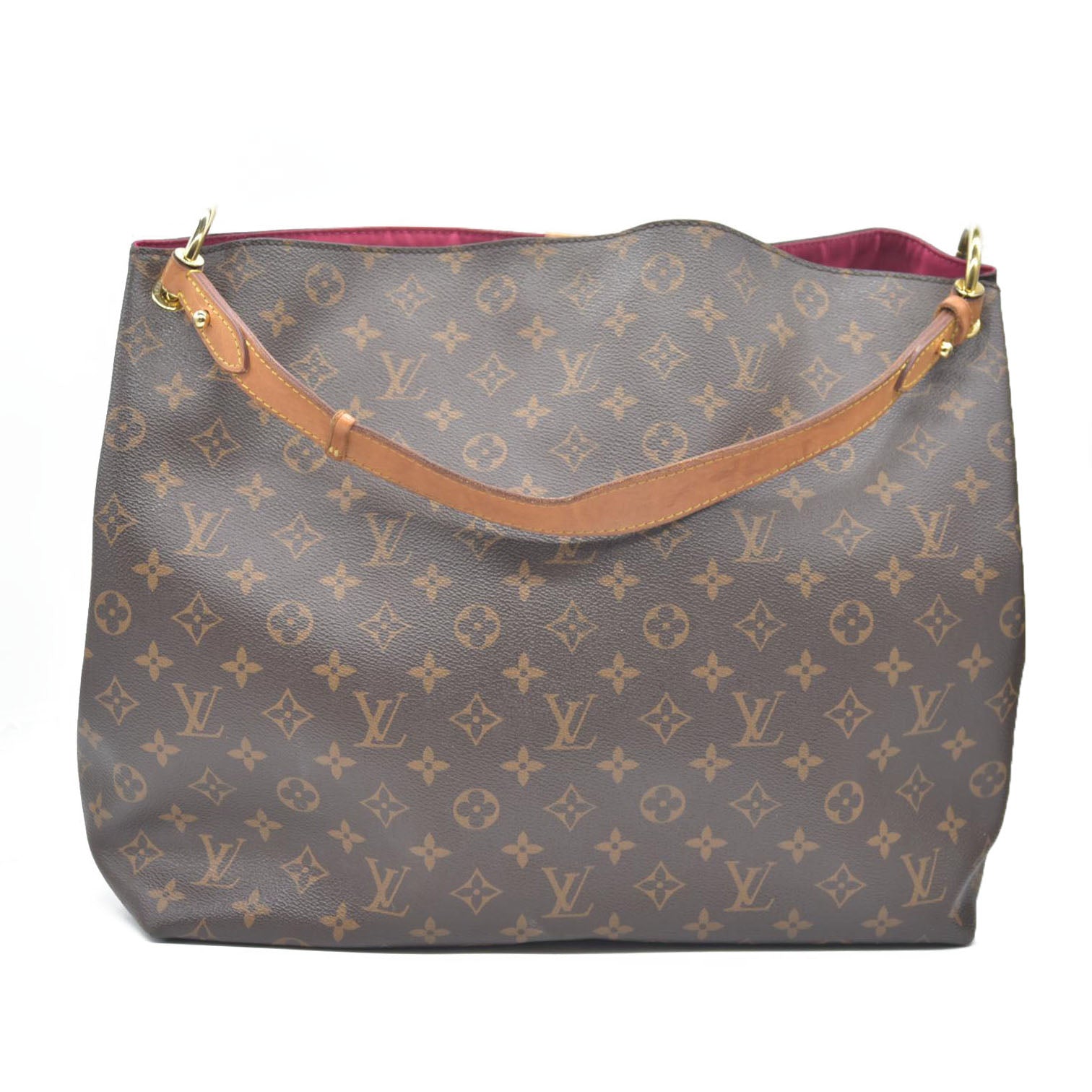 $2160 Louis Vuitton  Monogram Graceful MM Pivoine TX4128
