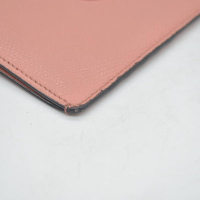 FENDI F is Fendi Leather Coin Card Holder Pink