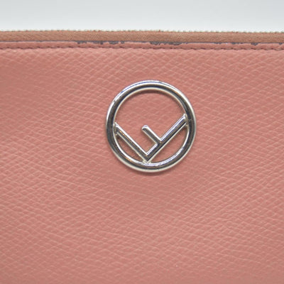 FENDI F is Fendi Leather Coin Card Holder Pink