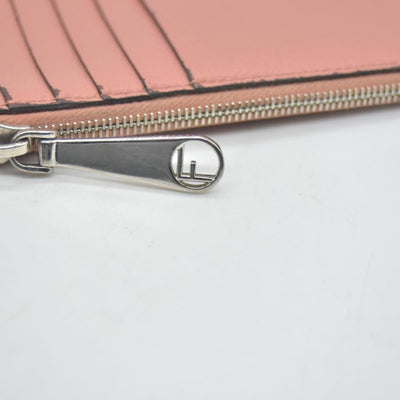 FENDI F is Fendi Leather Coin Card Holder Pink