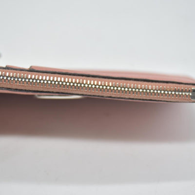 FENDI F is Fendi Leather Coin Card Holder Pink