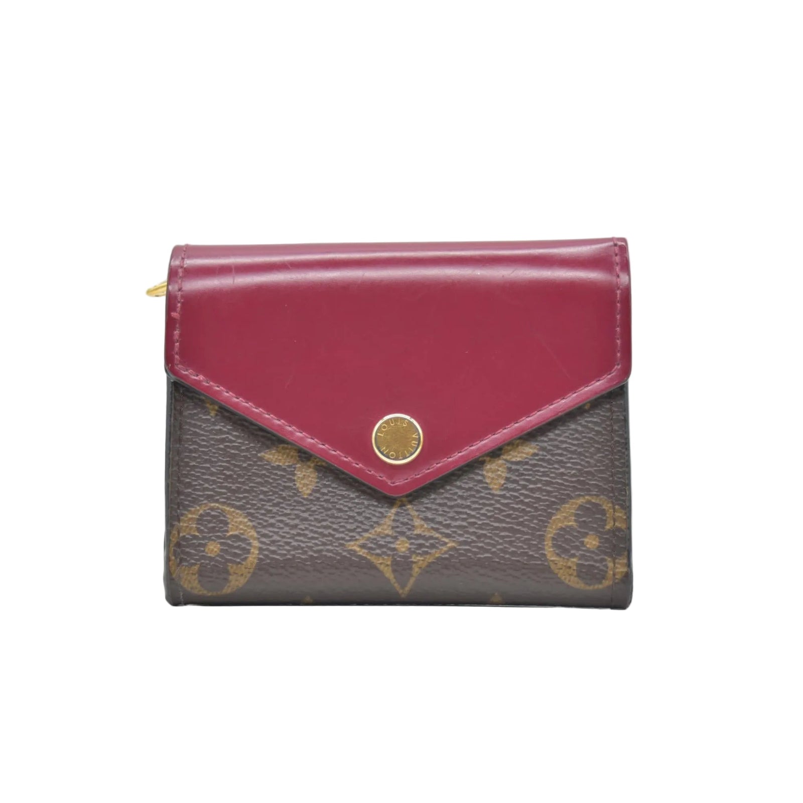 Louis Vuitton Monogram Portefeuille Zoe Mini Trifold Wallet Brown MI3210