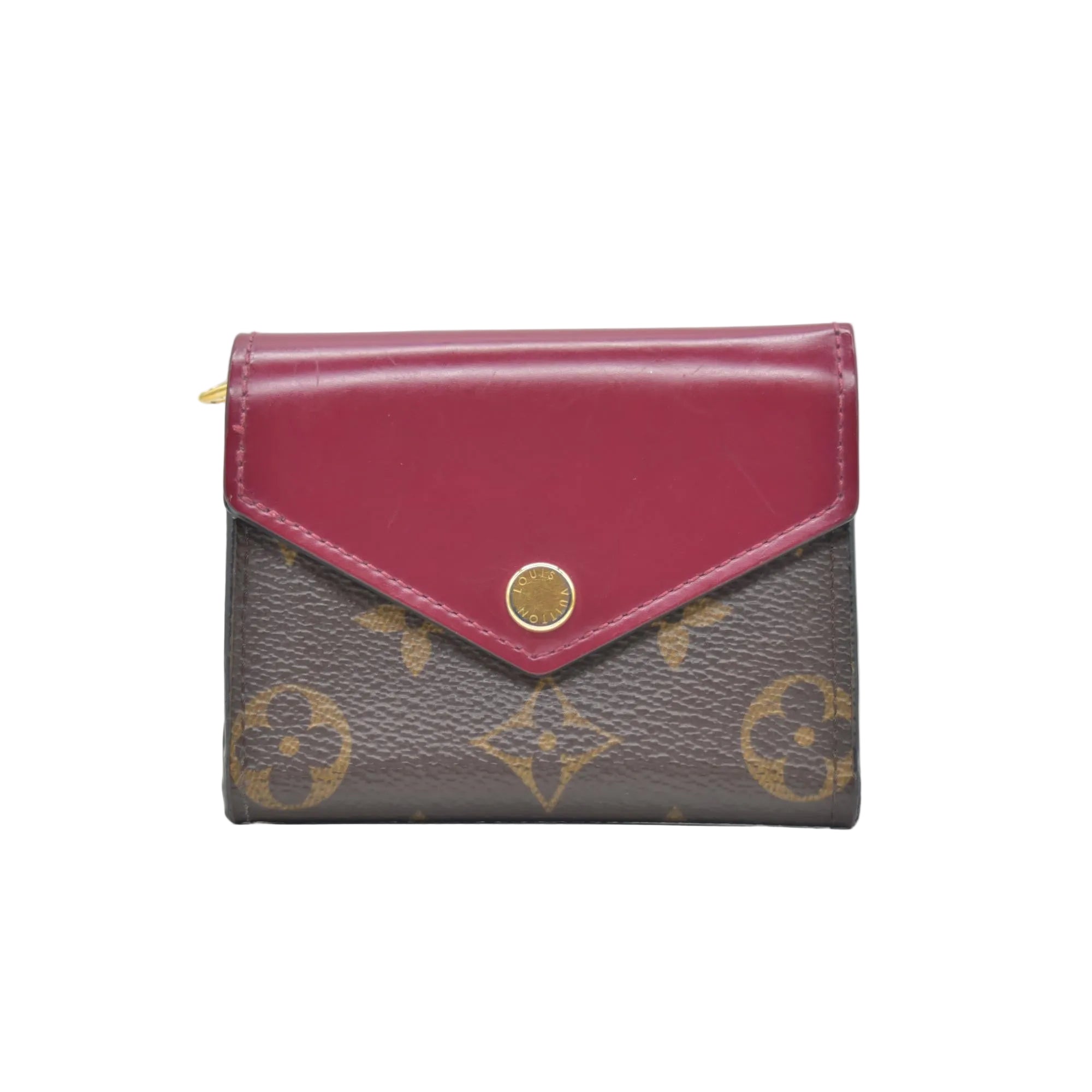 Louis Vuitton Monogram Portefeuille Zoe Mini Trifold Wallet Brown MI3210