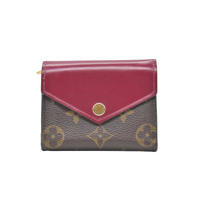 Louis Vuitton Monogram Portefeuille Zoe Mini Trifold Wallet Brown MI3210