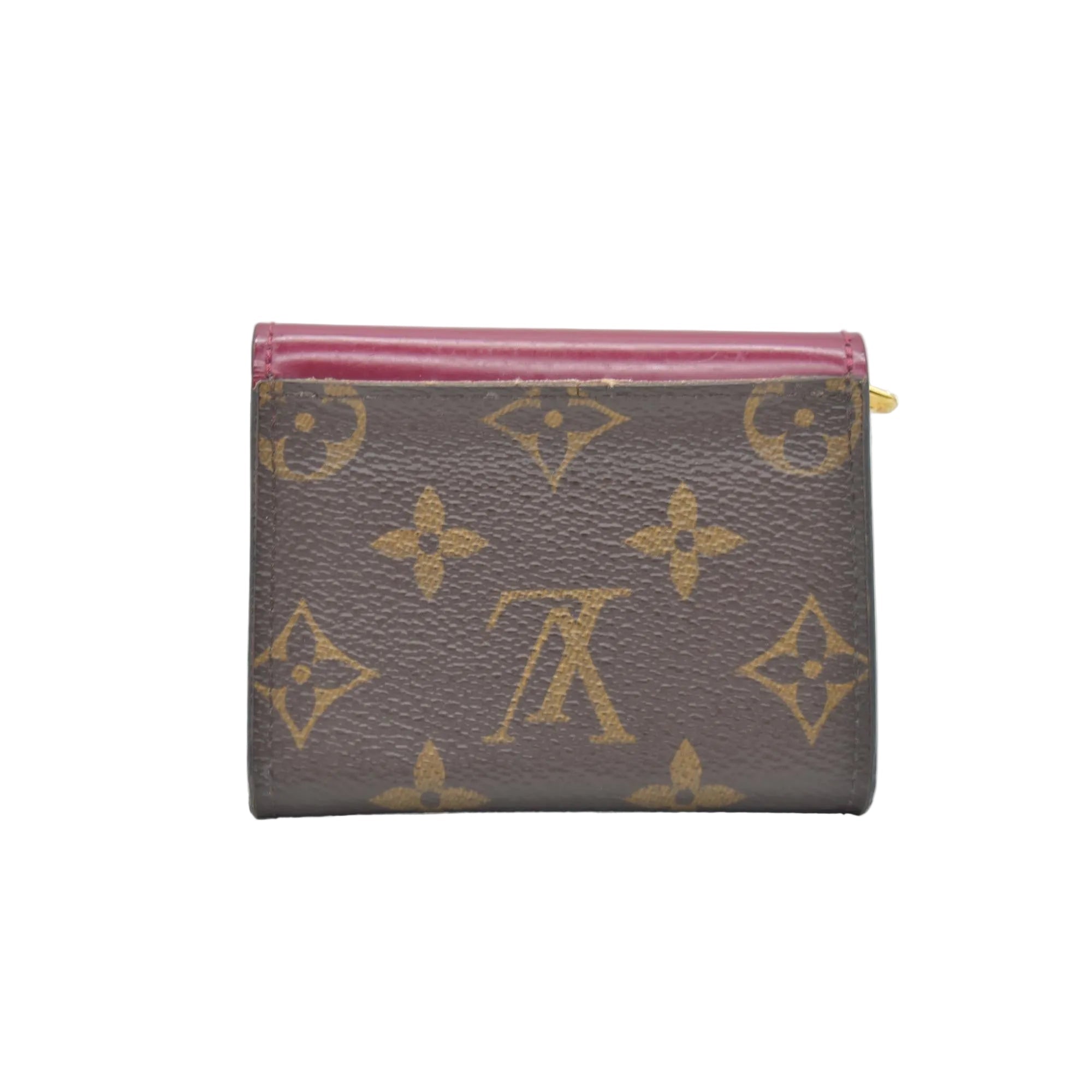 Louis Vuitton Monogram Portefeuille Zoe Mini Trifold Wallet Brown MI3210