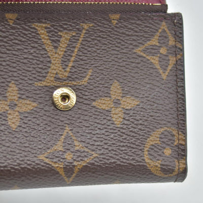Louis Vuitton Monogram Portefeuille Zoe Mini Trifold Wallet Brown MI3210
