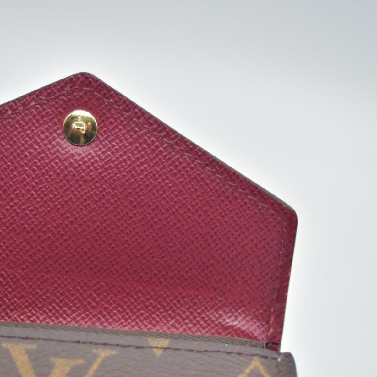Louis Vuitton Monogram Portefeuille Zoe Mini Trifold Wallet Brown MI3210