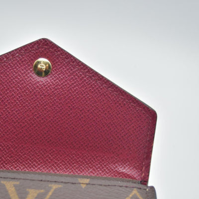 Louis Vuitton Monogram Portefeuille Zoe Mini Trifold Wallet Brown MI3210
