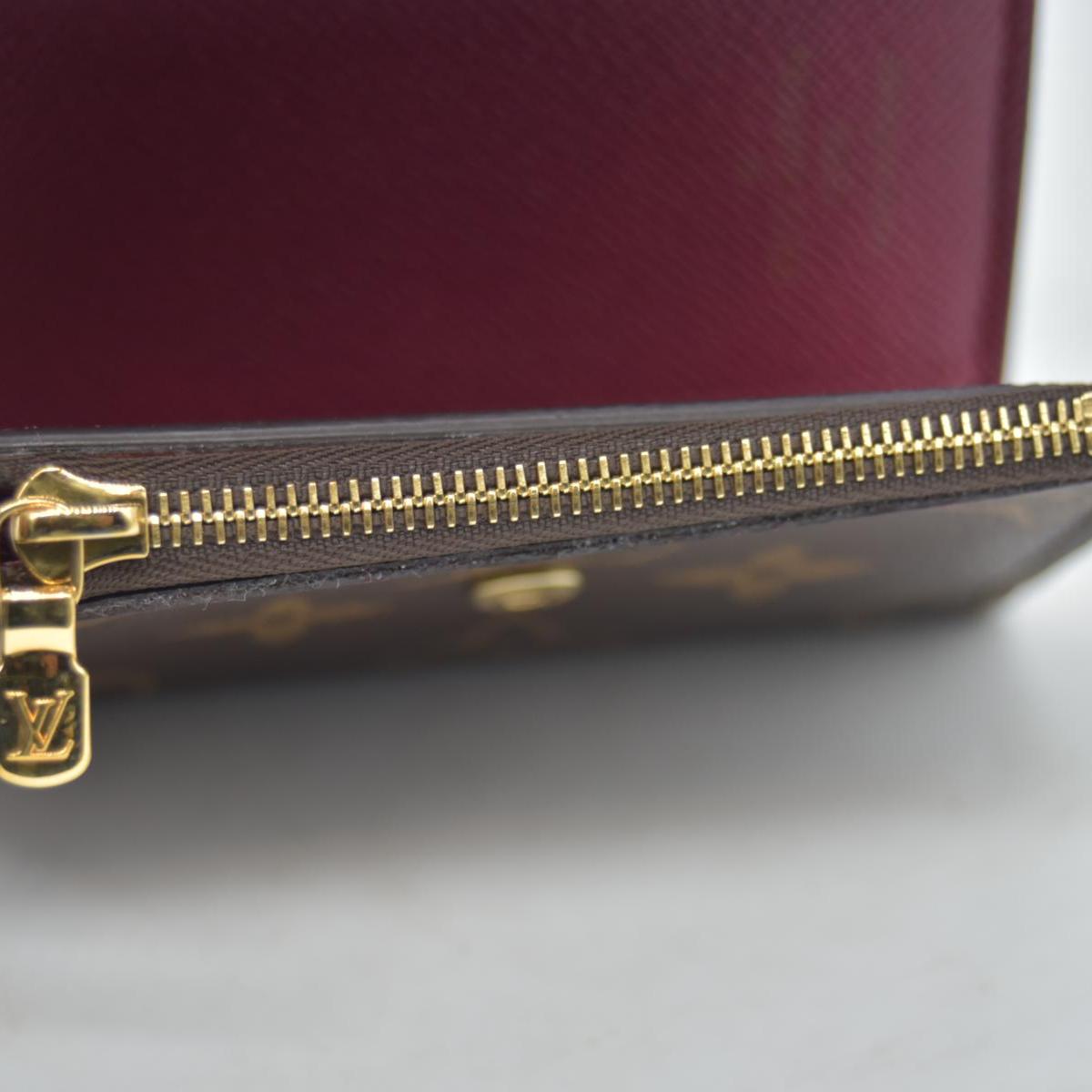 Louis Vuitton Monogram Portefeuille Zoe Mini Trifold Wallet Brown MI3210