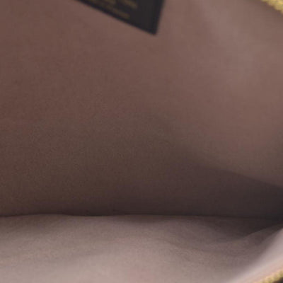 $4950 LOUIS VUITTON  Lambskin Embossed Monogram Coussin PM Black