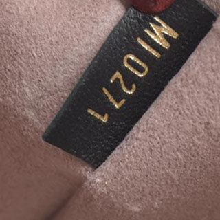 $4950 LOUIS VUITTON  Lambskin Embossed Monogram Coussin PM Black