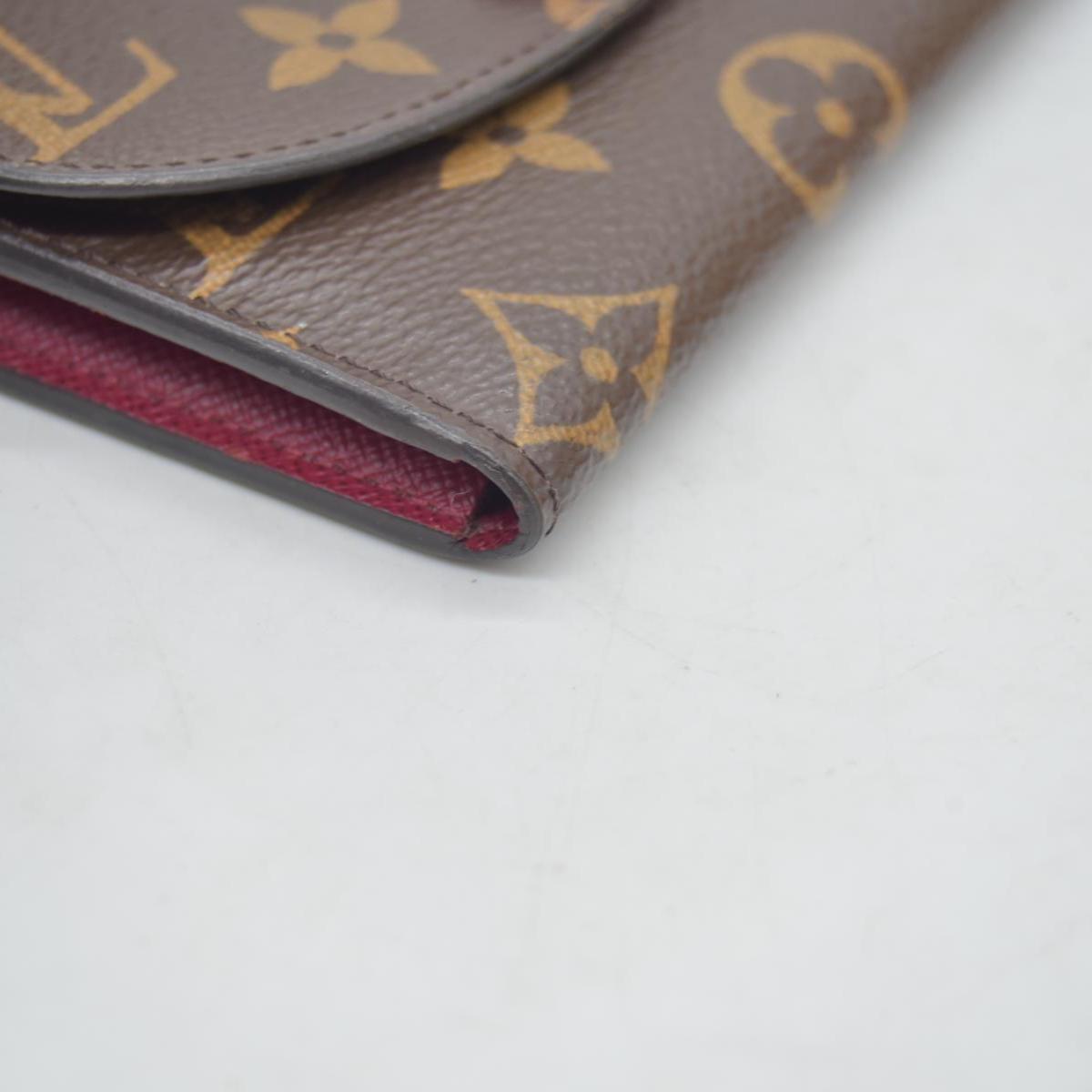 Louis Vuitton Monogram Porte Monnaie Rosalie Coin Purse Wallet Brown UB2137