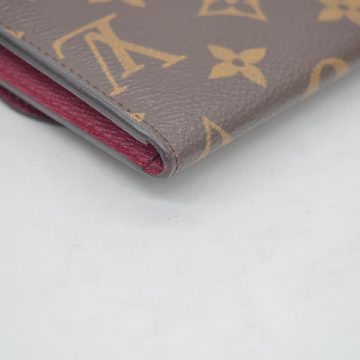 Louis Vuitton Monogram Porte Monnaie Rosalie Coin Purse Wallet Brown UB2137