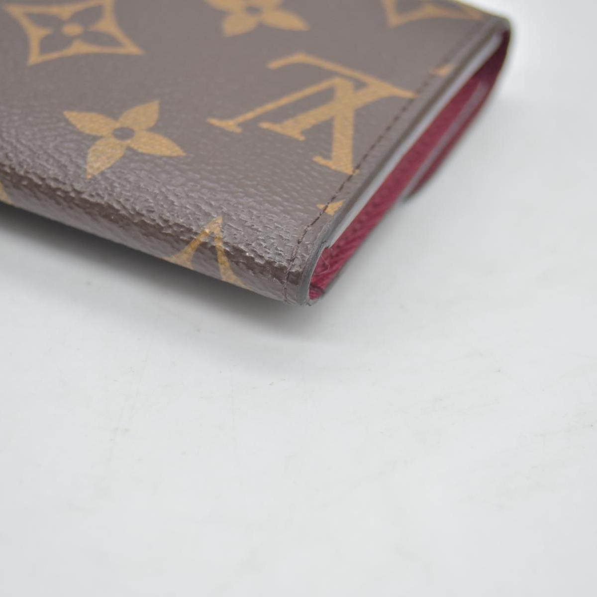 Louis Vuitton Monogram Porte Monnaie Rosalie Coin Purse Wallet Brown UB2137