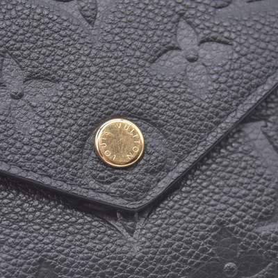 $780 RFID Louis Vuitton Empreinte Victorine Wallet Black