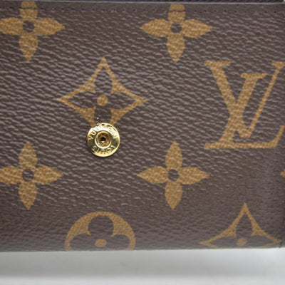 Louis Vuitton Monogram Porte Monnaie Rosalie Coin Purse Wallet Brown UB2137