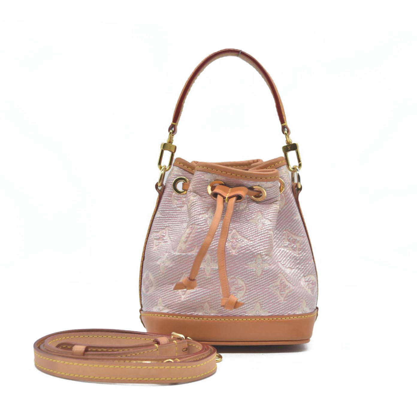 $2260 Louis Vuitton Monoglam Nano Noe Rose