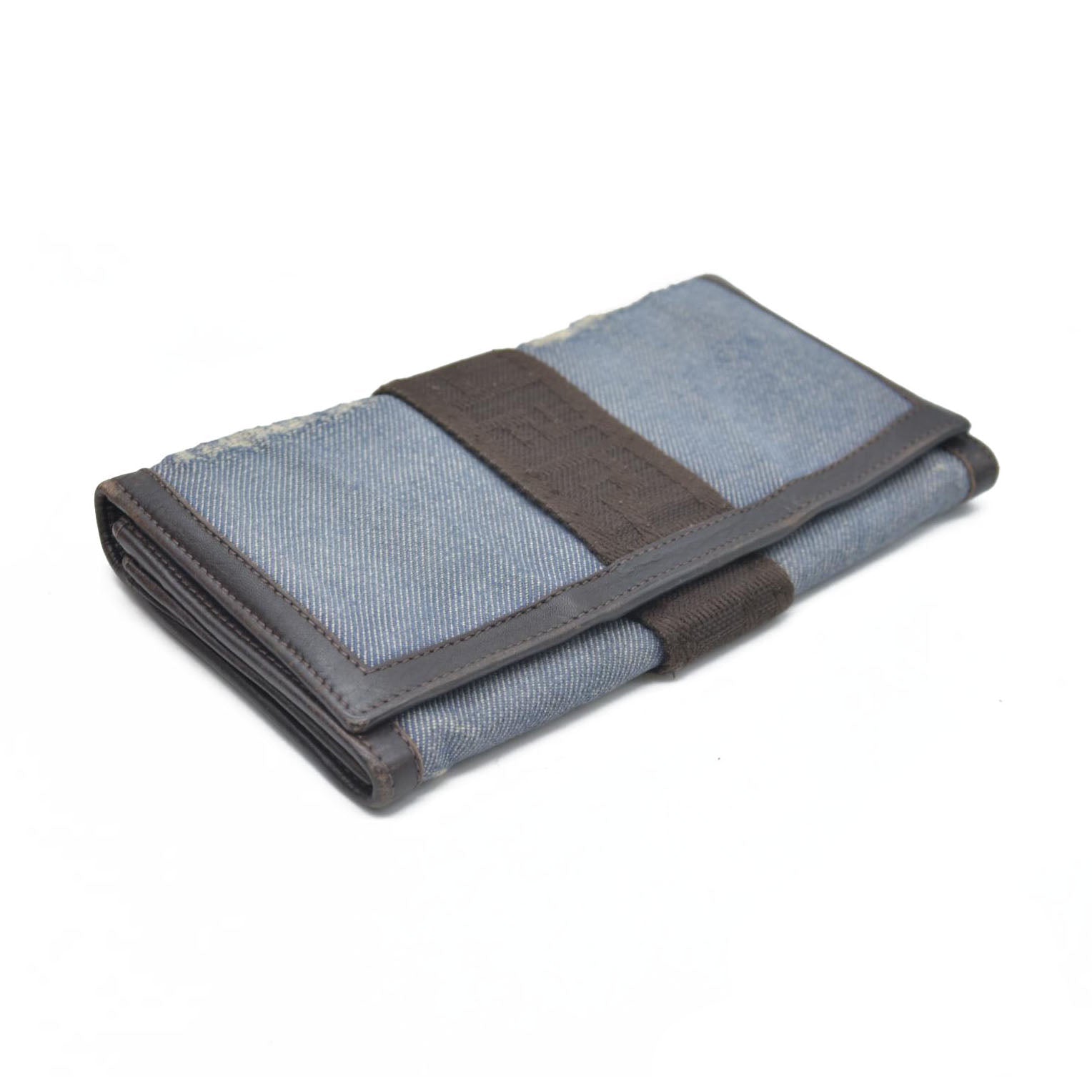 $545 Fendi Women's Wallet Jeans  Calf color leather