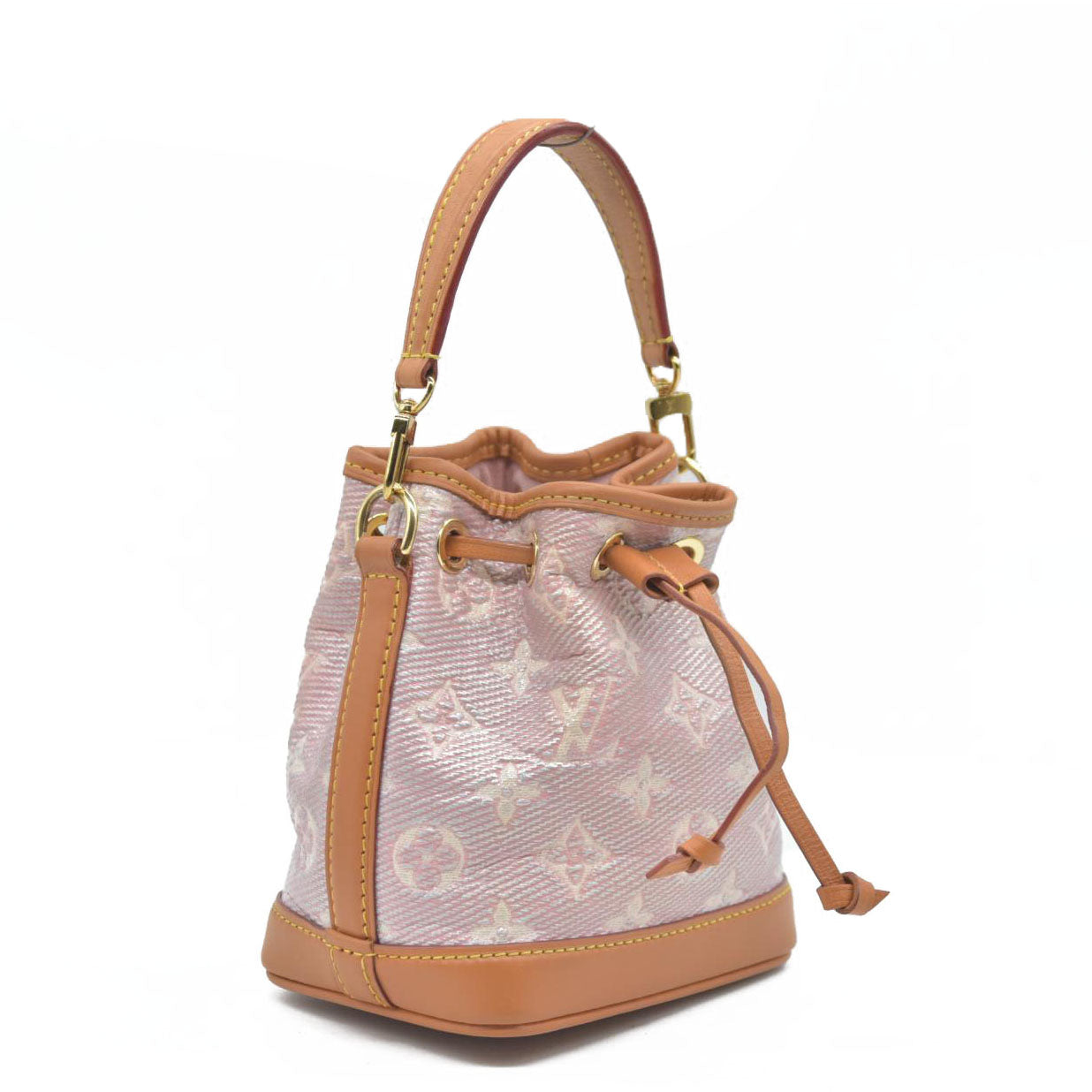 $2260 Louis Vuitton Monoglam Nano Noe Rose