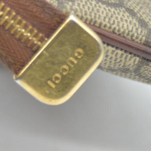 GUCCI GG Supreme PVC Coin Purse Wallet Beige