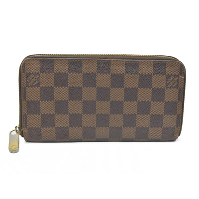 $865 Louis Vuitton  Damier Ebene Zippy Wallet CA3163