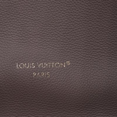 $3200 RFID Louis Vuitton Monogram Calfskin Neo Neverfull Inside Out MM Dark Fango Taupe