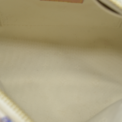 $2570 Louis Vuitton RFID Monogram Jacquard Fabric Speedy Bandouliere 20 Multicolor Beige