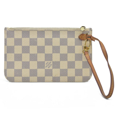 AUCTION $2030 Louis Vuitton Damier Azur Neverfull PM Pochette