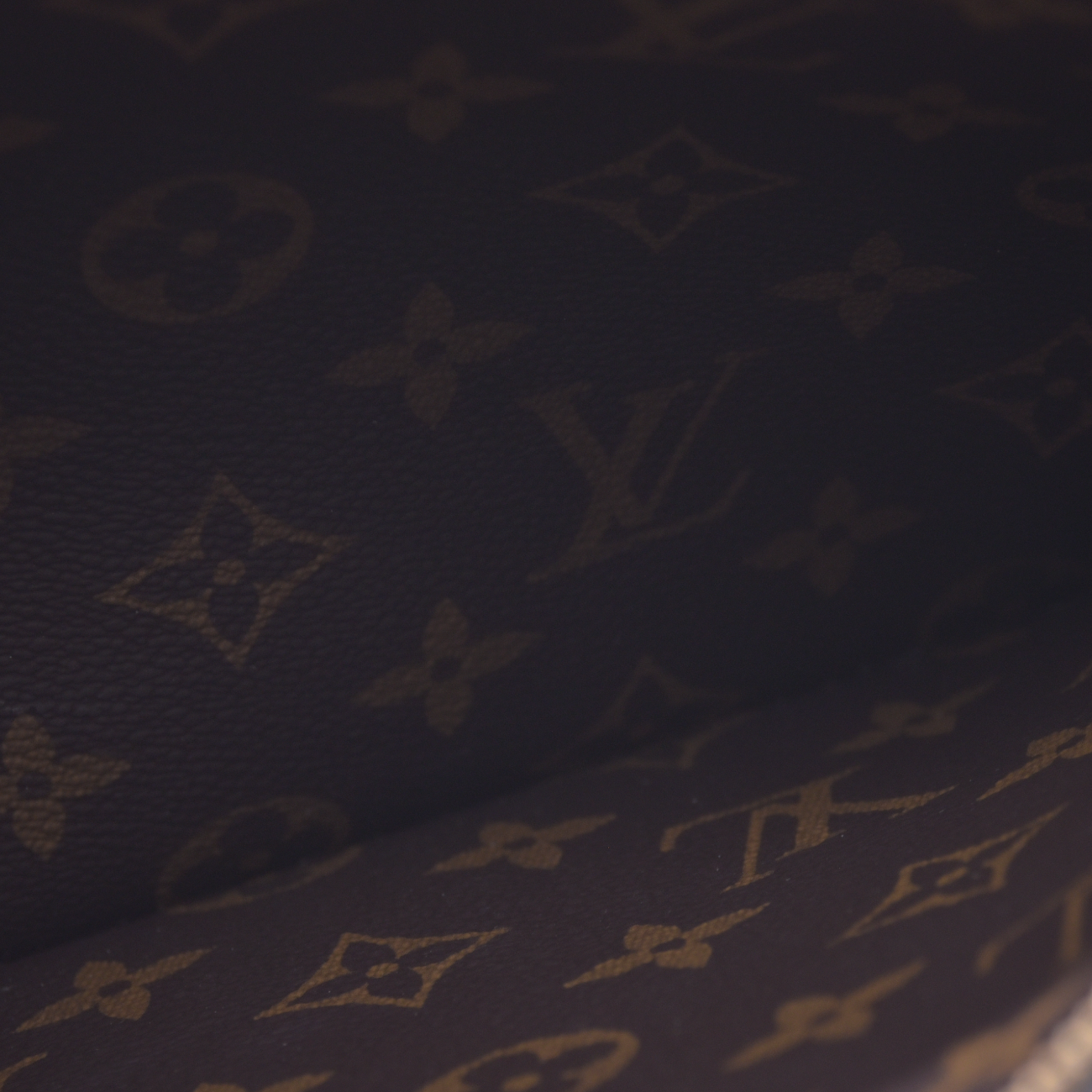 $3200 RFID Louis Vuitton Monogram Calfskin Neo Neverfull Inside Out MM Dark Fango Taupe