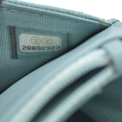 $3100 Chanel Caviar Quilted CC Filigree Wallet On Chain WOC Blue