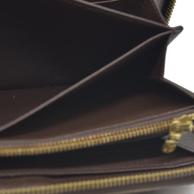 $865 Louis Vuitton  Damier Ebene Zippy Wallet CA3163