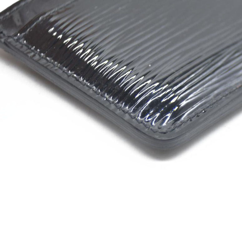 Louis Vuitton  Epi Card Holder Black Patent Leather