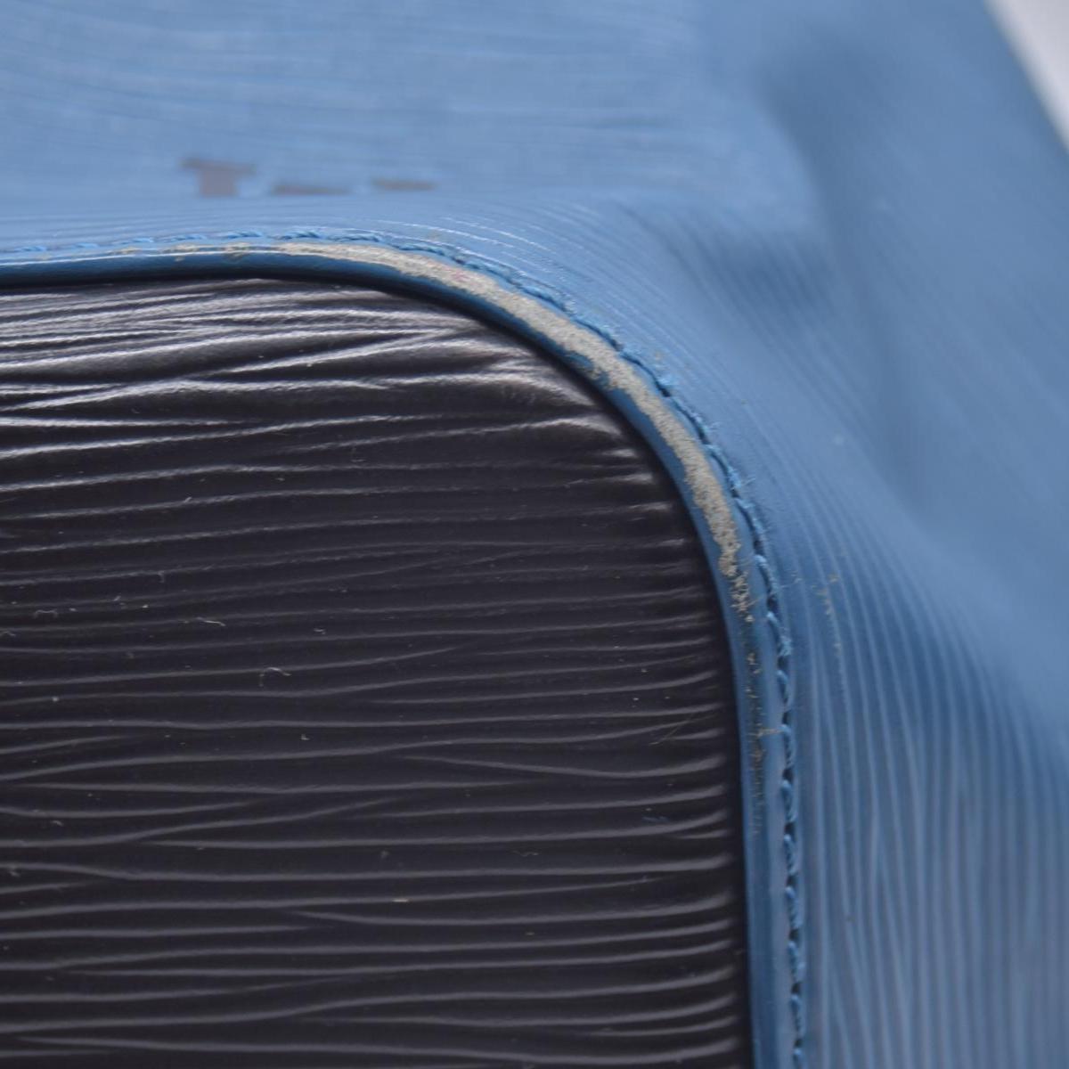 $1430 Louis Vuitton Blue Black Epi Leather Petit Noe Bag CONSIGNMENT
