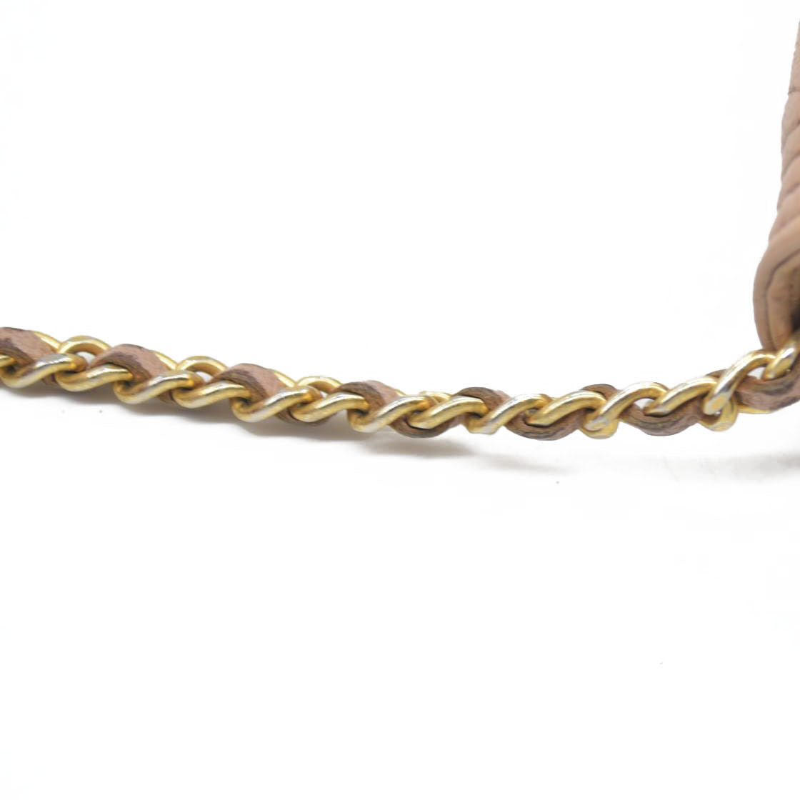 $3575 Chanel Caviar Quilted Boy Wallet On Chain WOC Dark Beige