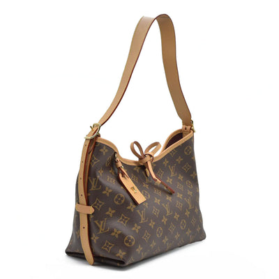 $2850 Louis Vuitton Monogram Carryall PM Brown Crossbody Travel Bag