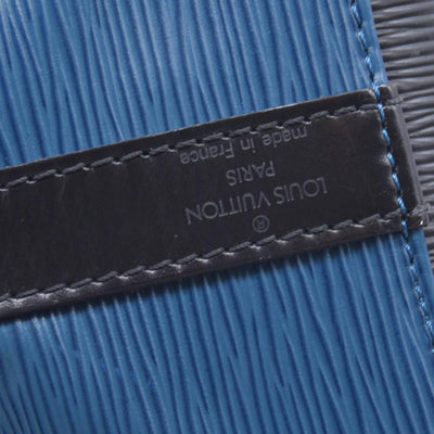 $1430 Louis Vuitton Blue Black Epi Leather Petit Noe Bag CONSIGNMENT 10021129
