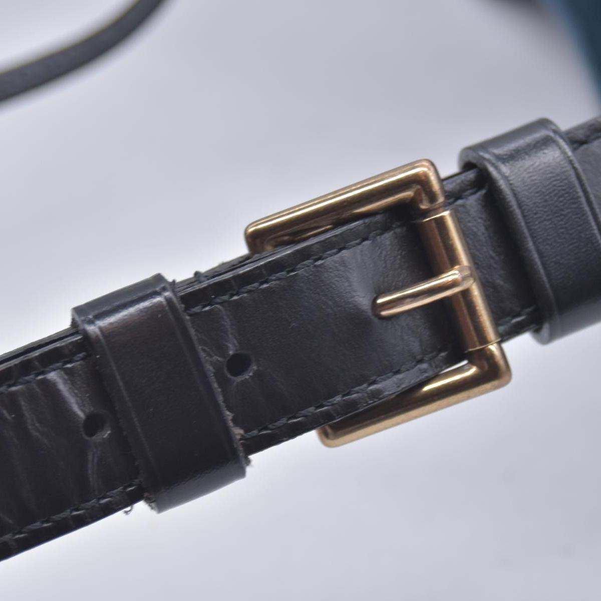 $1430 Louis Vuitton Blue Black Epi Leather Petit Noe Bag CONSIGNMENT
