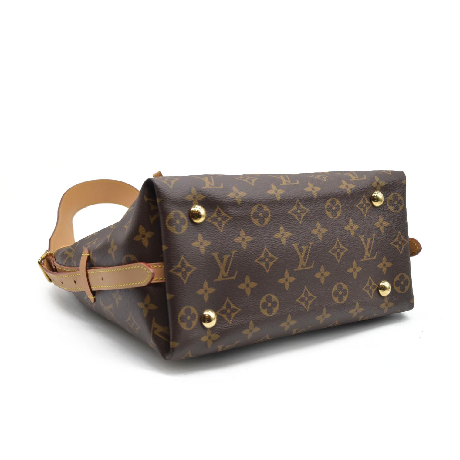 $2850 Louis Vuitton Monogram Carryall PM Brown Crossbody Travel Bag
