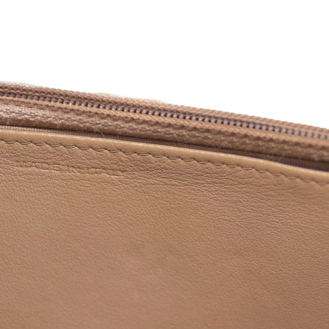 $3575 Chanel Caviar Quilted Boy Wallet On Chain WOC Dark Beige