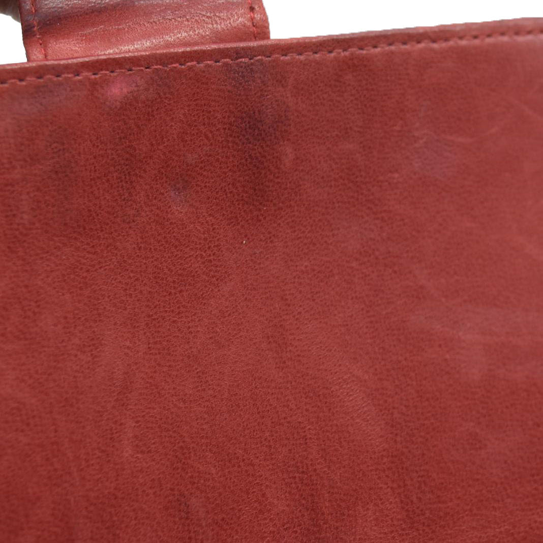 Chanel Chanel Red Lambskin Bicolore Wallet