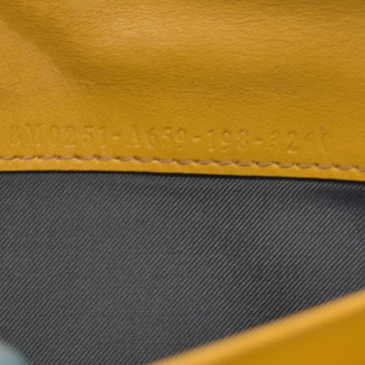 FENDI Zucca Leather Long Bifold Wallet Yellow