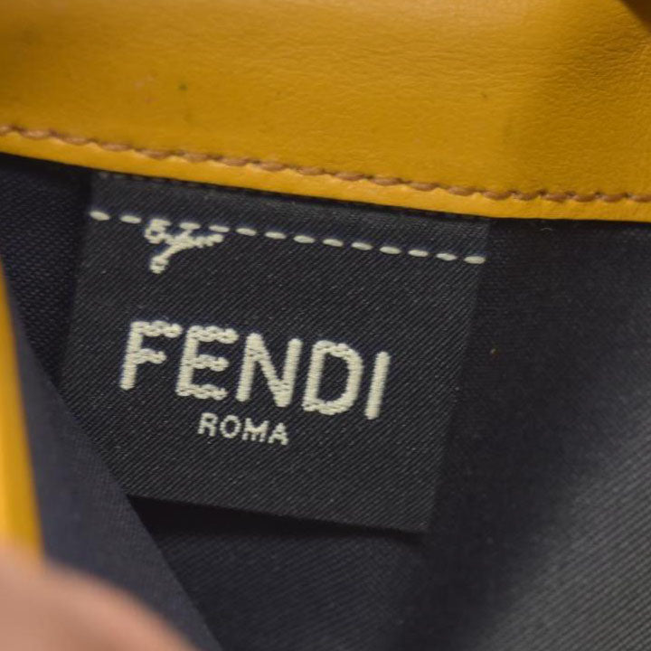 FENDI Zucca Leather Long Bifold Wallet Yellow