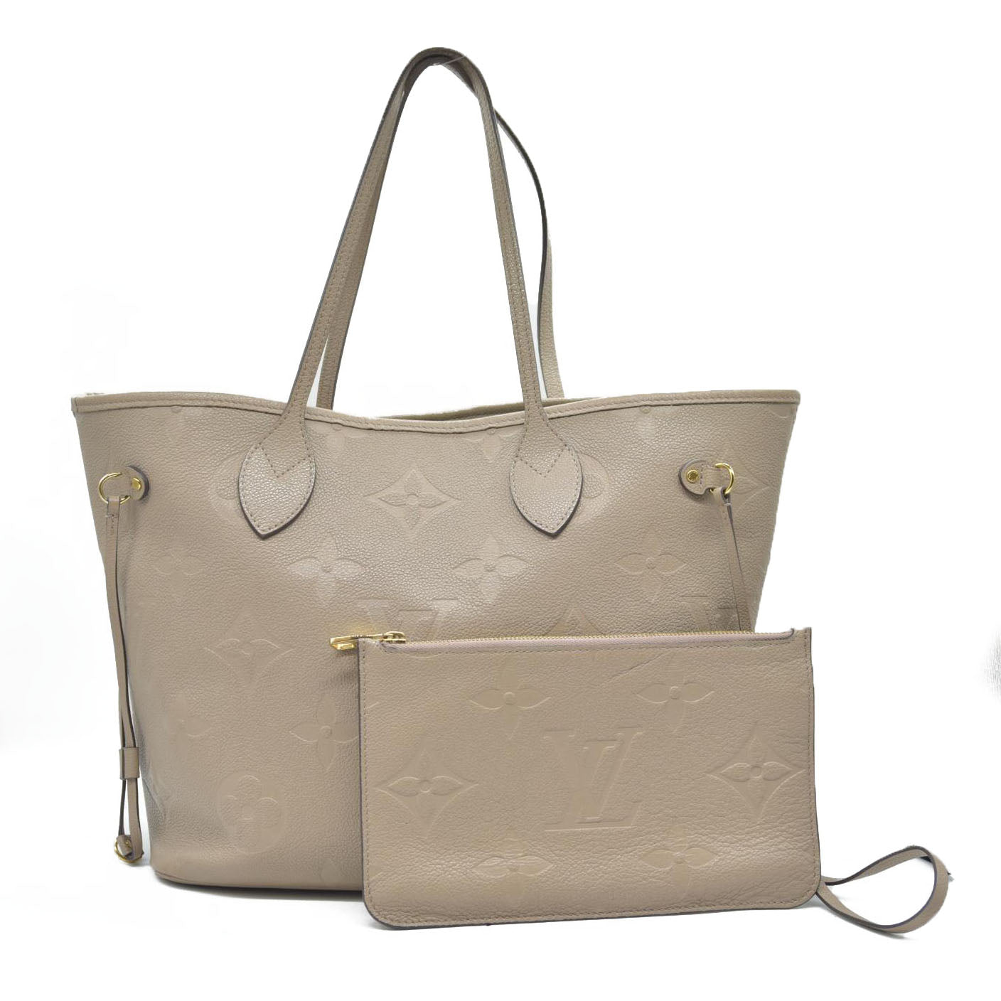 Louis Vuitton  Empreinte Monogram Giant Neverfull MM Tourterelle