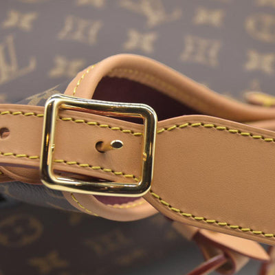 $2850 Louis Vuitton Monogram Carryall PM Brown Crossbody Travel Bag