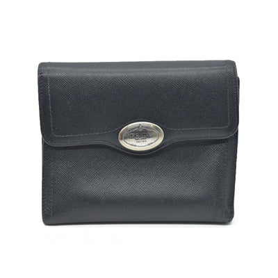 Prada Leather wallet Flap Closure Milano Dal 1913