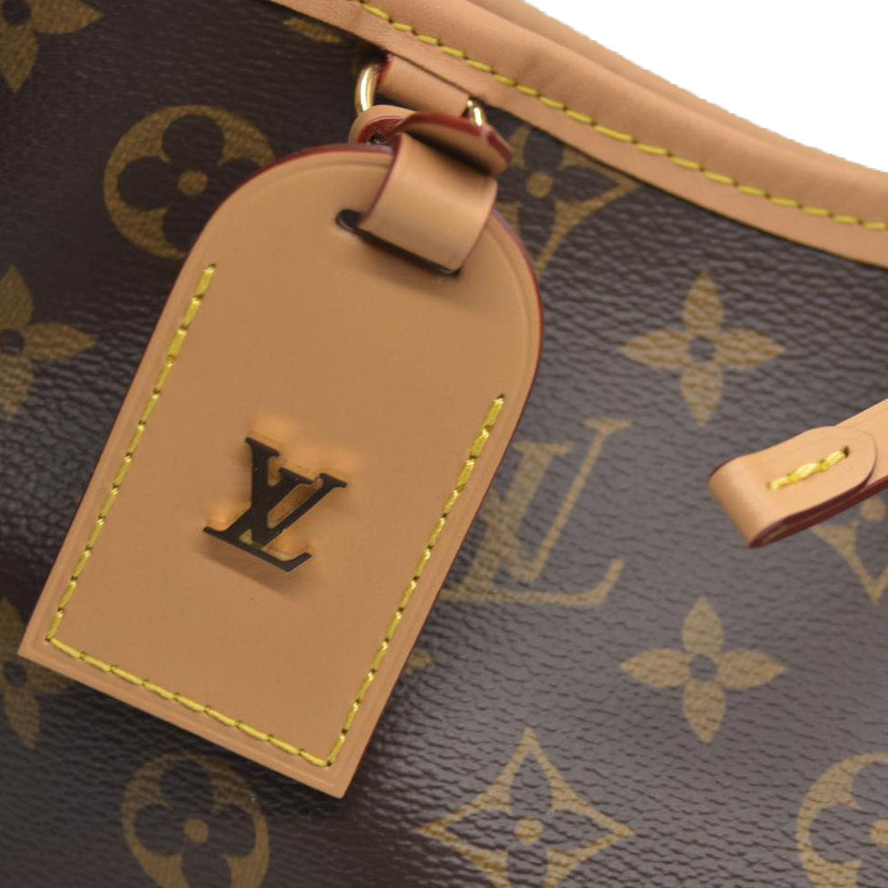 $2850 Louis Vuitton Monogram Carryall PM Brown Crossbody Travel Bag