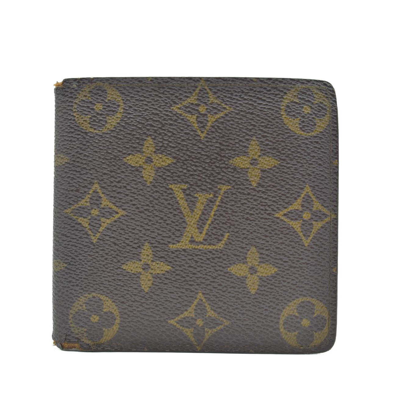 $545 1994 Louis Vuitton Monogram Portefeiulle Marco Bifold Wallet Brown CA0934