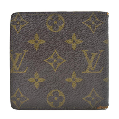 $545 1994 Louis Vuitton Monogram Portefeiulle Marco Bifold Wallet Brown CA0934